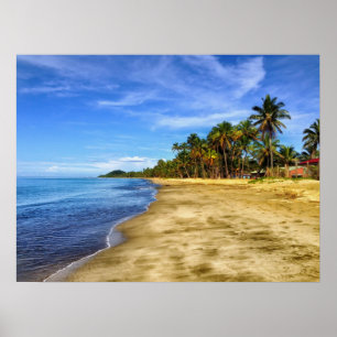 Fiji Beach Sand and Sky Poster