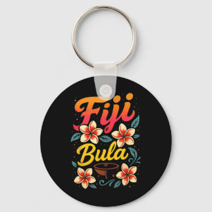 Fiji Bula Tropical Island Vacation Souvenir Key Ring