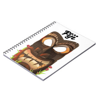 Fiji carved mask notebook