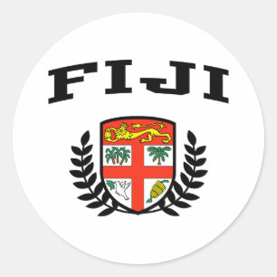 Fiji Coat of Arms Classic Round Sticker