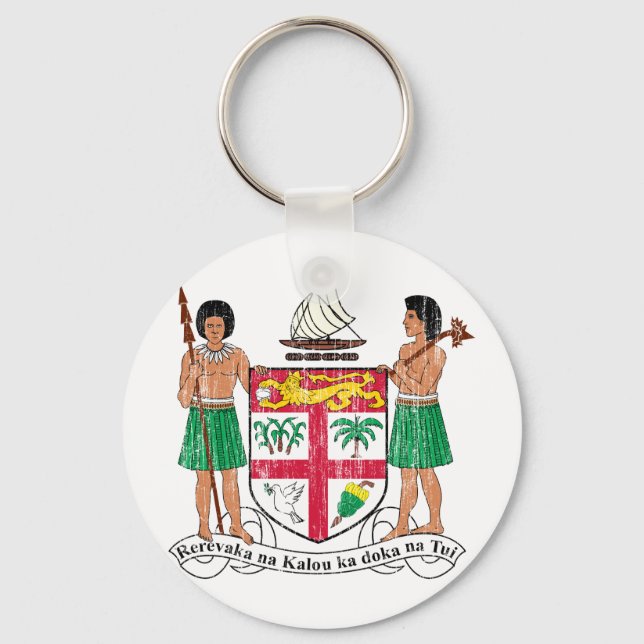 Fiji Coat Of Arms Key Ring (Front)