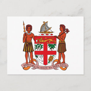Fiji Coat of Arms Postcard