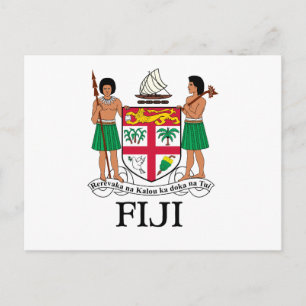 FIJI - emblem / flag / coat of arms / symbol Postcard