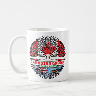Fiji Fijian Canadian Canada Tree Roots Flag Coffee Mug