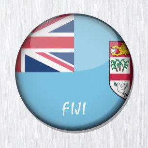 Fiji, Fijian flag & Oceania - travel/sports fans Magnet
