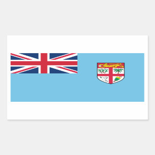 Fiji/Fijian Flag Rectangular Sticker