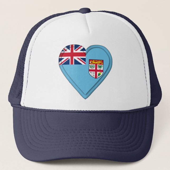 Fiji Fijian flag Trucker Hat (Front)