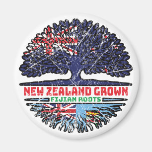 Fiji Fijian New Zealander New Zealand Tree Roots Magnet