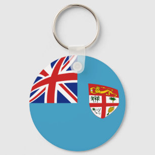 Fiji Fisheye Flag Keychain