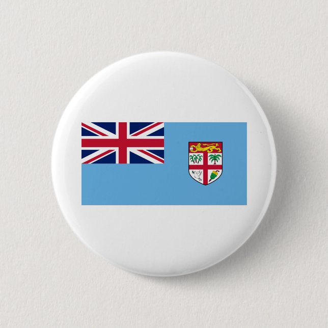 Fiji Flag 6 Cm Round Badge (Front)