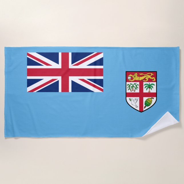 Fiji Flag Beach Towel (Front)