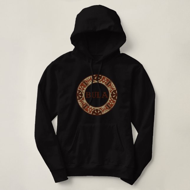 Fiji Flag Bula Vinaka Masi Kesakesa Print Fijian A Hoodie (Design Front)