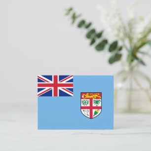Fiji flag card