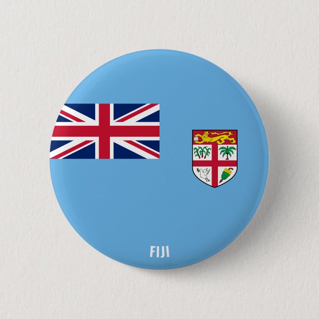 Fiji Flag Charming Patriotic 6 Cm Round Badge (Front)