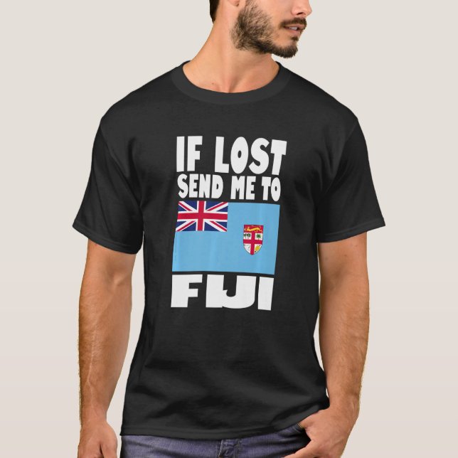 Fiji Flag Design  If lost send me to Fiji Premium T-Shirt (Front)