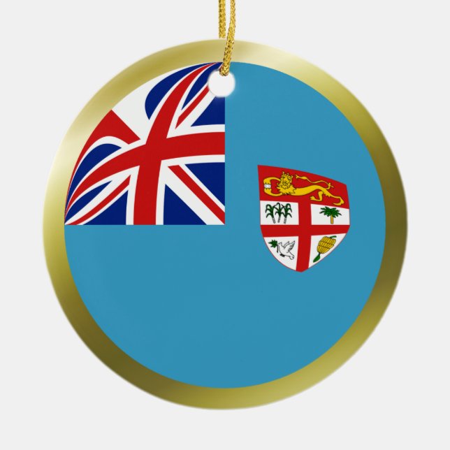 Fiji Flag Ornament (Front)