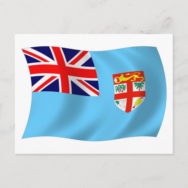 Fiji Flag Postcard (Front)