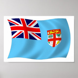 Fiji Flag Poster Print