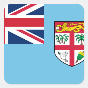Fiji Flag Square Sticker