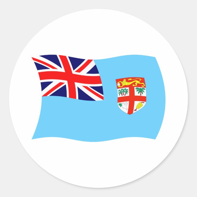 Fiji Flag Sticker (Front)