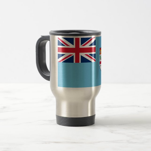 Fiji Flag Travel Mug (Front Left)