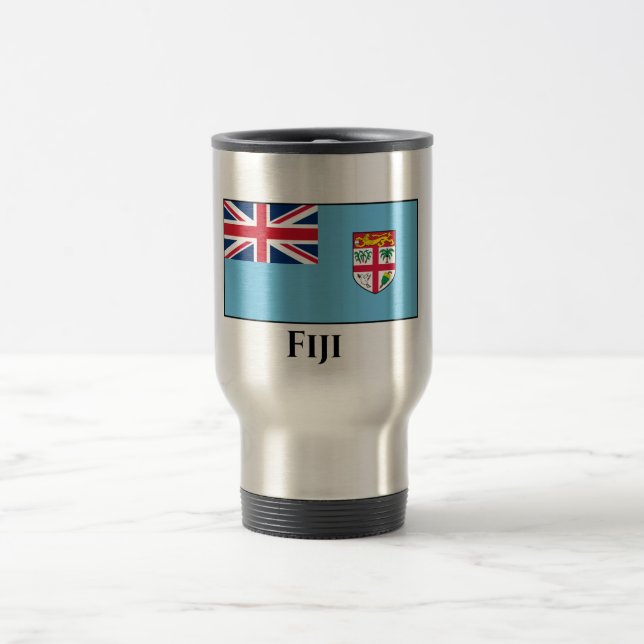 Fiji Flag Travel Mug (Center)
