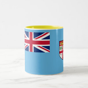 Fiji Flag Two-Tone Coffee Mug
