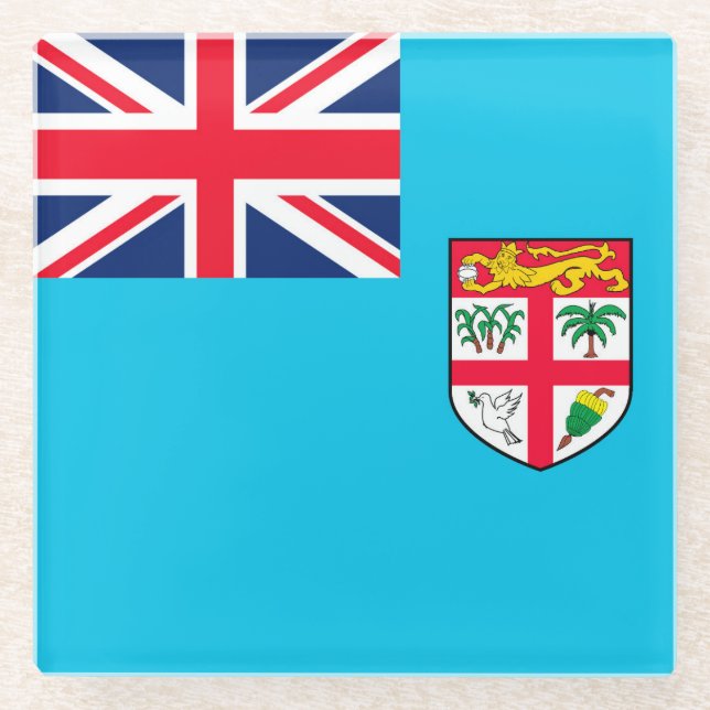 Fiji Glass Coaster (Front)