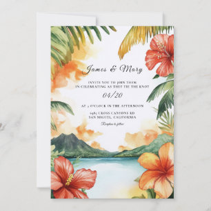 Fiji Island Destination Wedding Invitation