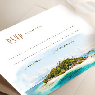 Fiji Island RSVP Wedding Insert Destination Invitation