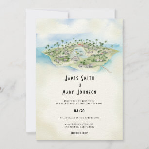 Fiji Island Wedding Invitation destination wedding