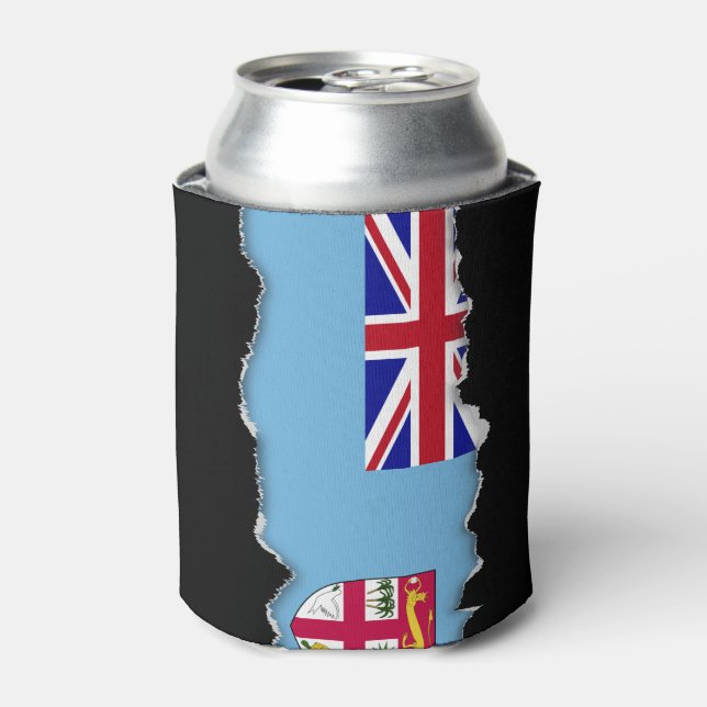 Fiji Islands Flag Can Cooler (Can Front)