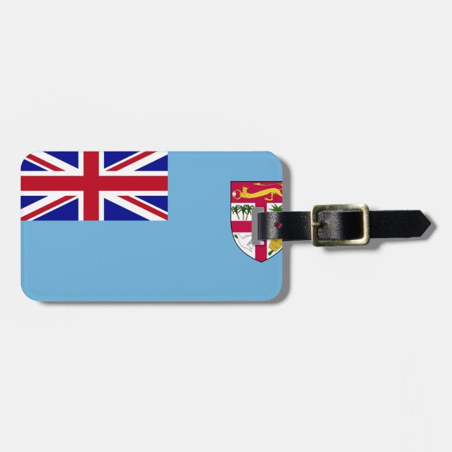Fiji Islands Flag Luggage Tag (Front Horizontal)