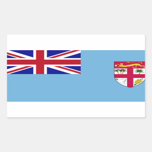 Fiji Islands Flag Rectangular Sticker