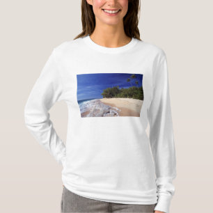 Fiji Islands, Tavarua. This beach on Tavarua, T-Shirt