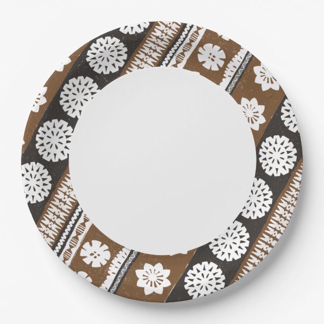 Fiji Masi Luau Paper Plates (Front)