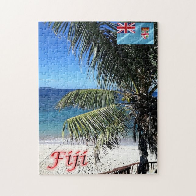 Fiji -  Matamanoa - Beach - Jigsaw Puzzle (Vertical)