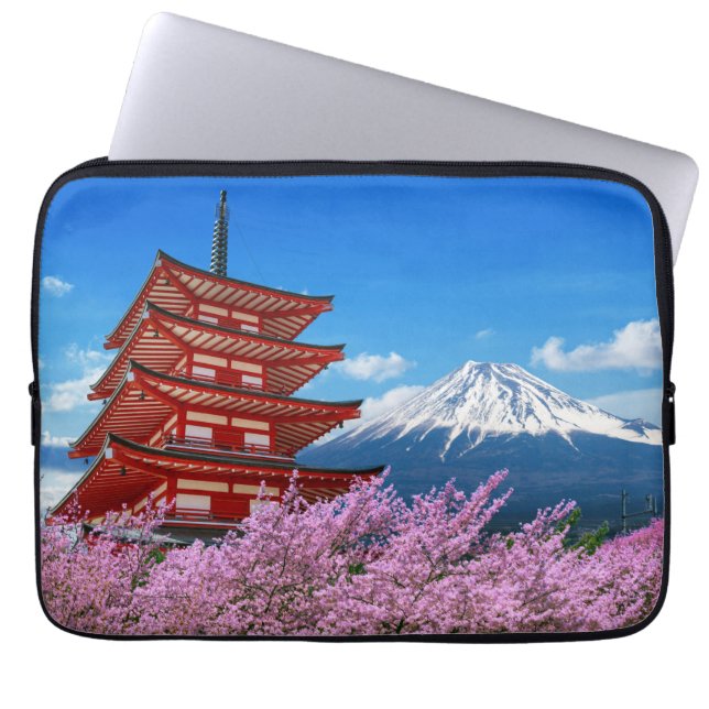 Fiji Mountain Japan Laptop Sleeve (Front)