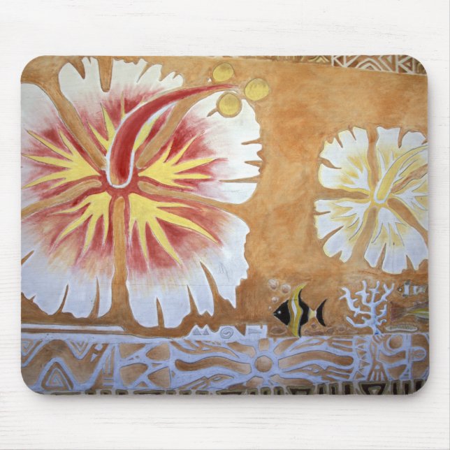 Fiji, mural art. mouse mat (Front)