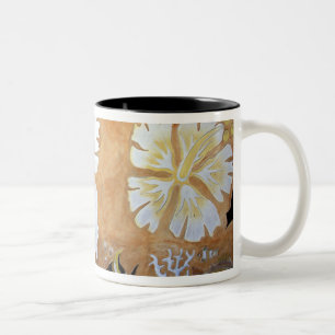 Fiji, mural art. Two-Tone coffee mug