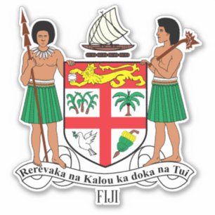 Fiji National Coat Of Arms Patriotic