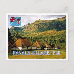 Fiji -  Navala Village - Postcard