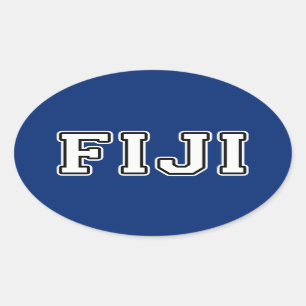 Fiji Oval Sticker
