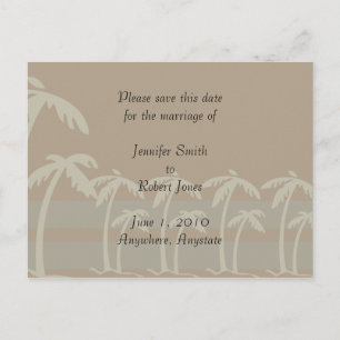 Fiji Save the Date, postcard