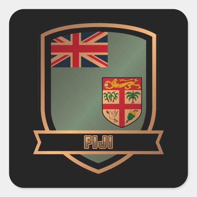 Fiji Square Sticker (Front)
