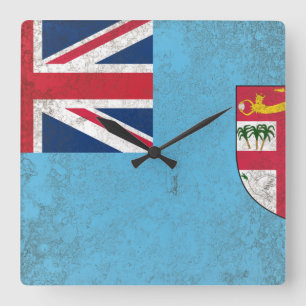 Fiji Square Wall Clock