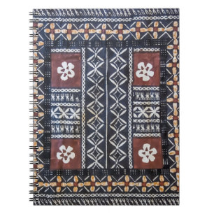 Fiji Tapa Barkcloth Print Notebook