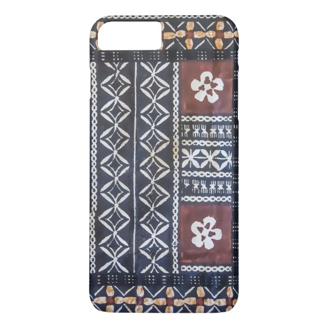 Fiji Tapa Cloth Phone Case (Back)