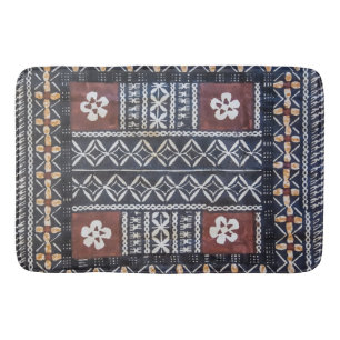Fiji Tapa Cloth Print Bath Mat