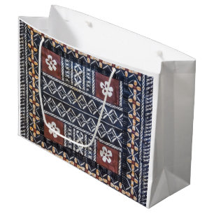 Fiji Tapa Cloth Print Gift Bag
